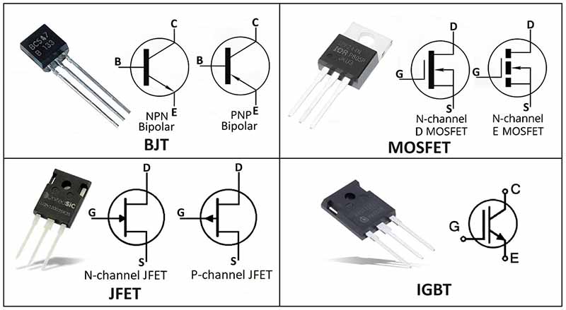 what types of transistors