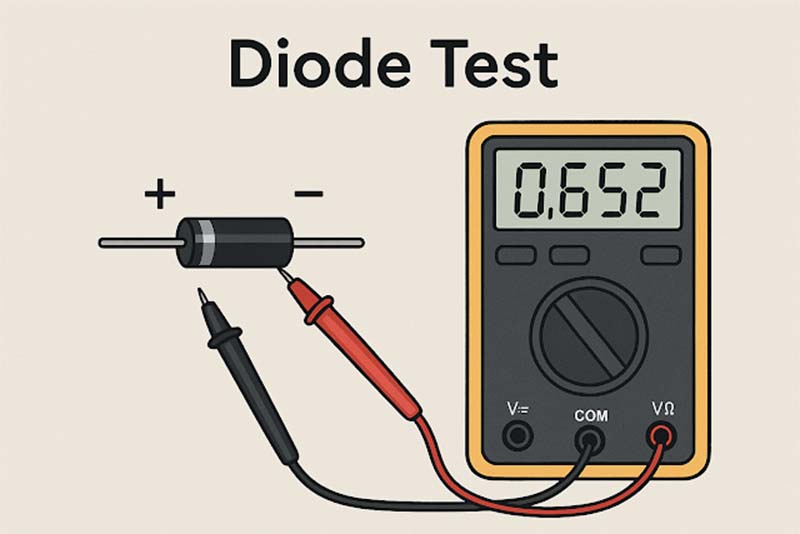 how to test a diodes