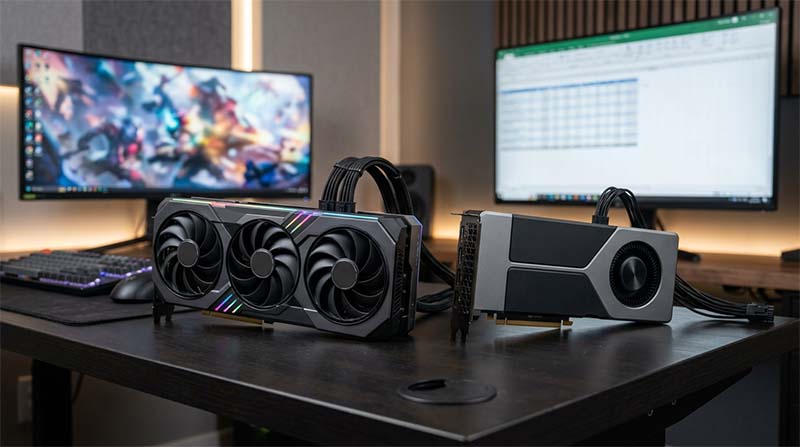 professional graphics cards vs gaming graphics cards