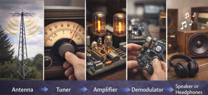how do radio components work