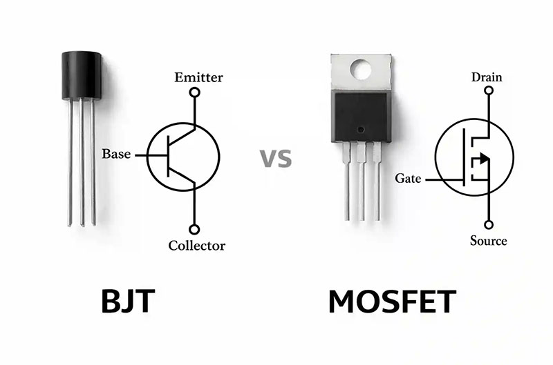 what are bjt and mosfet transistors