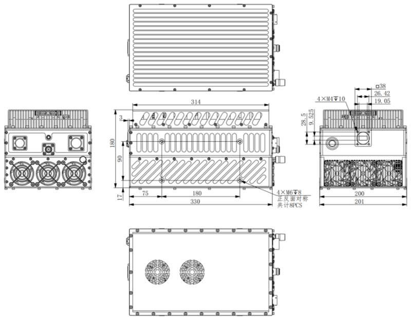 KU250 series power amplifiers